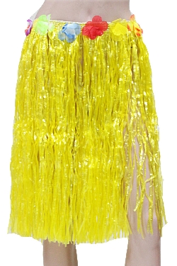 GONNA HAWAIANA 60 CM GIALLA